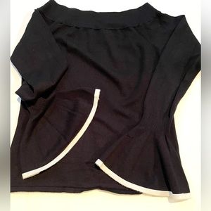 Marled black sweater